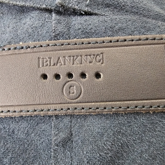 Blank NYC Anthropologie Faux Leather Reptile Print Blue Zippered Moto Jacket S - Picture 7 of 7